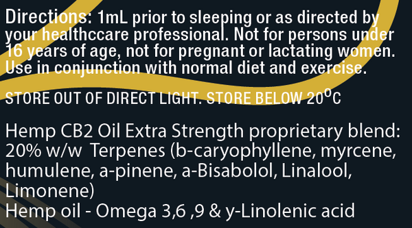 CB2 OIL EXTRA STRENGTH BY BPM LABS