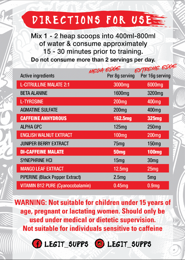 EDGE PRE-WORKOUT BY LEGIT