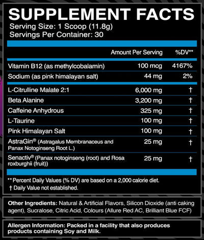 ENRAGE BLACK BY E FLOW NUTRITION