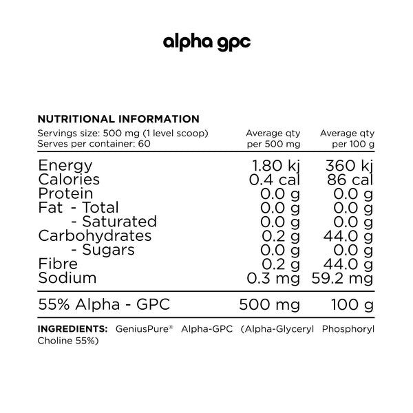ALPHA GPC BY SWITCH NUTRITION