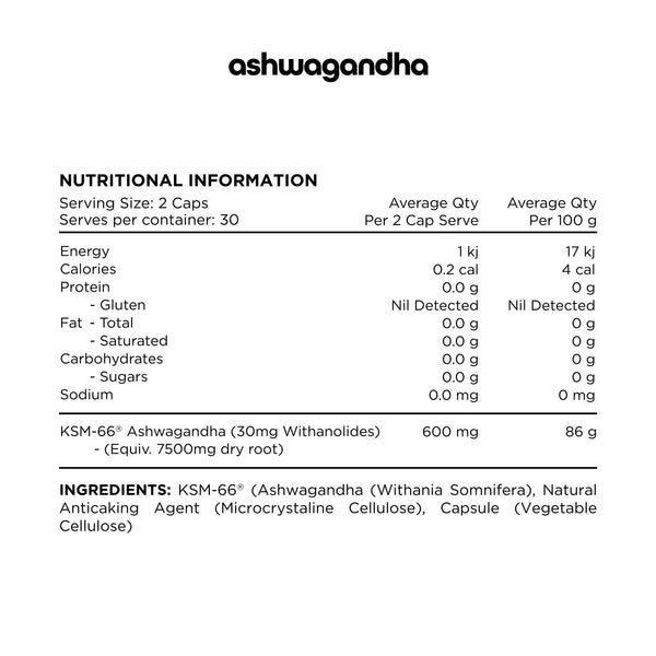 ASHWAGANDHA BY SWITCH NUTRITION