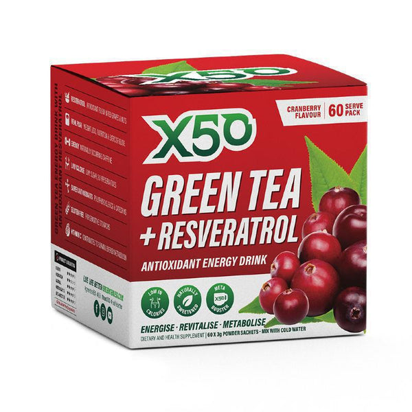 GREEN TEA + RESVERATROL BY X50