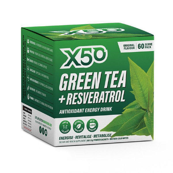 GREEN TEA + RESVERATROL BY X50