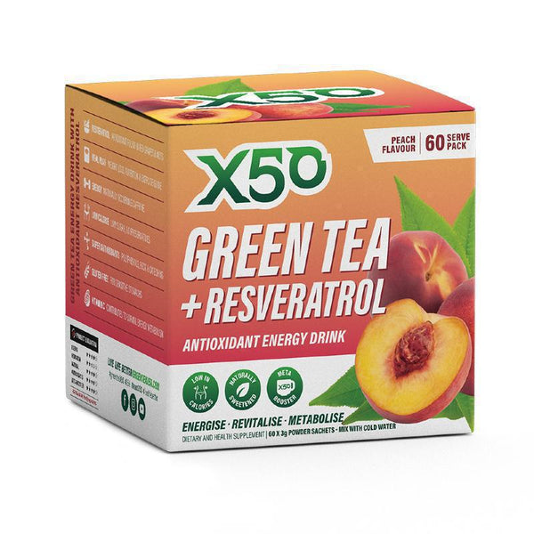 GREEN TEA + RESVERATROL BY X50