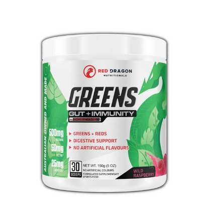 GREENS GUT + IMMUNITY BY RED DRAGON