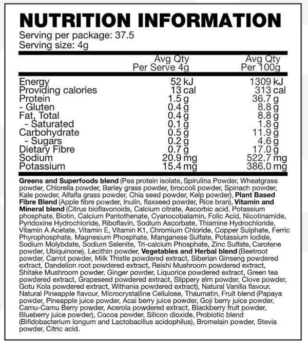 CLEAN GREENS BY BODY SCIENCE (BSC)