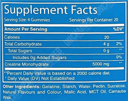 CREATINE BEARS CREATINE GUMMIES BY EDIBLEZ