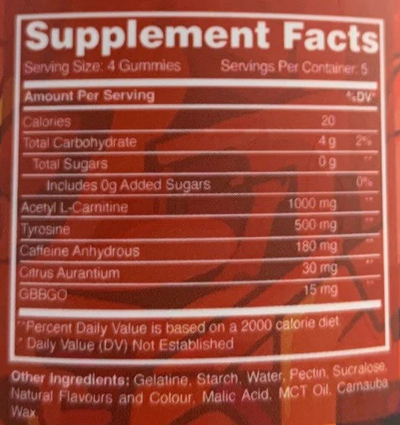 THERMO BEARS FAT BURNER GUMMIES BY EDIBLEZ