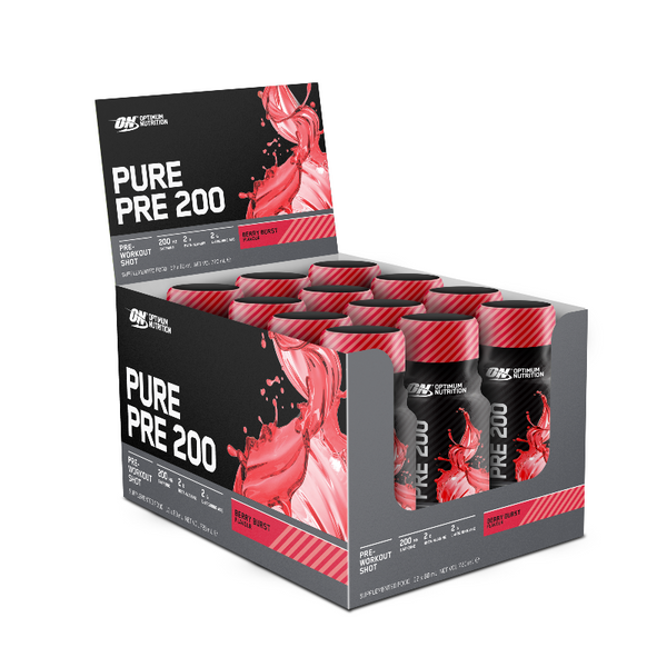 PURE PRE 200 SHOT RTD BY OPTIMUM NUTRITION