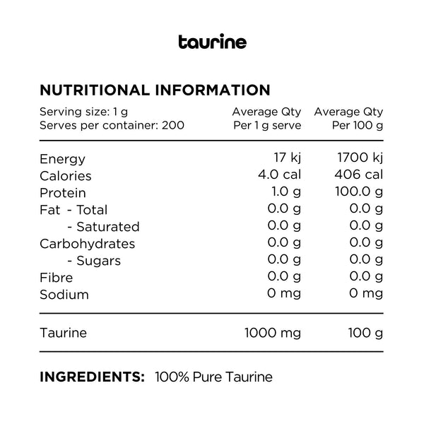 TAURINE BY SWITCH NUTRITION