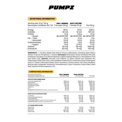 PUMPZ BY ZOMBIE LABS